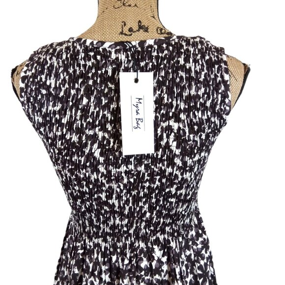 Myra‎ Bag Sleeveless Smocked Summer Sun Dress Size Small NWT - Picture 2 of 16